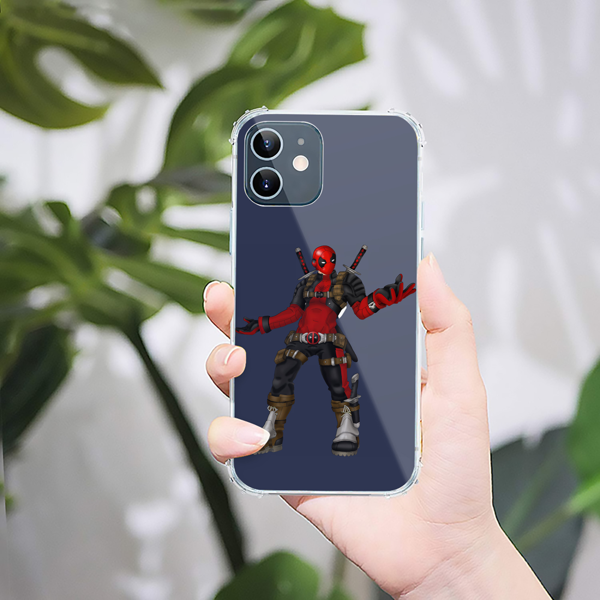 （画像用） Deadpool デッドプール 【iPhone 12シリーズ対応】透明スマホケース（クリアソフトケース）